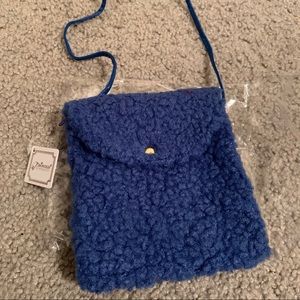 Fuzzy messenger bag